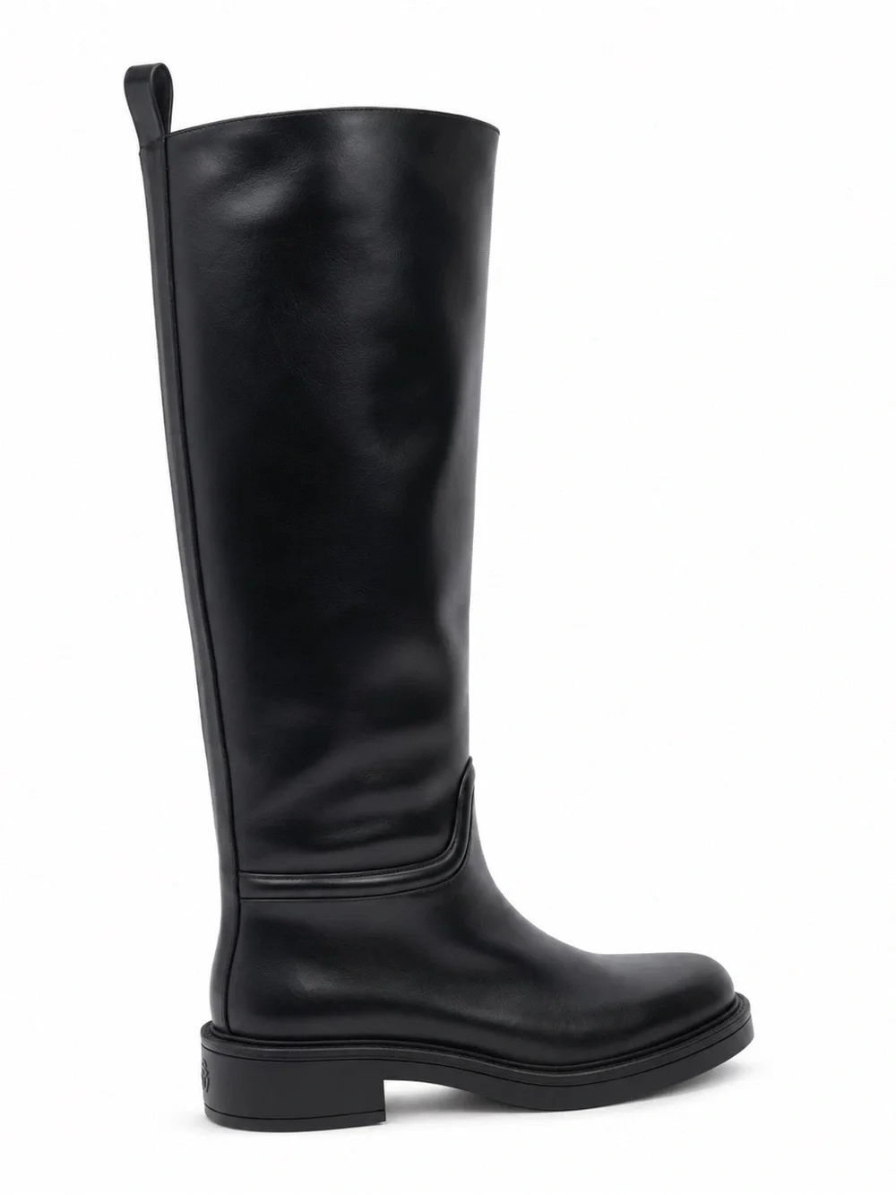 Stuart Weitzman Black Over-the-Knee Leather Riding Boots